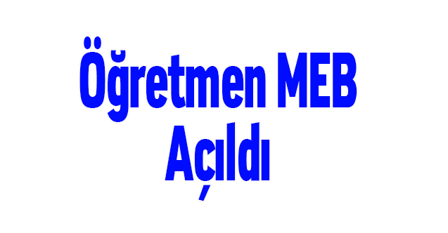 Ogretmenmeb.com Açıldı