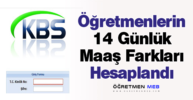 Öğretmenlerin 14 Günlük Maaş Farkları Hesaplandı