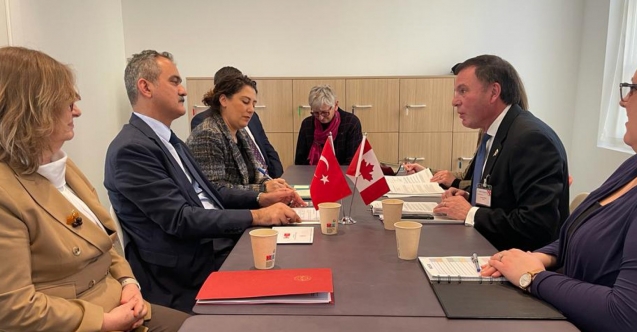 BAKAN ÖZER, KANADA EĞİTİM BAKANLARI KONSEYİ BAŞKANI WYANT İLE GÖRÜŞTÜ