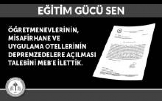 Eğitim Gücü Sen Öğretmenevlerinin
