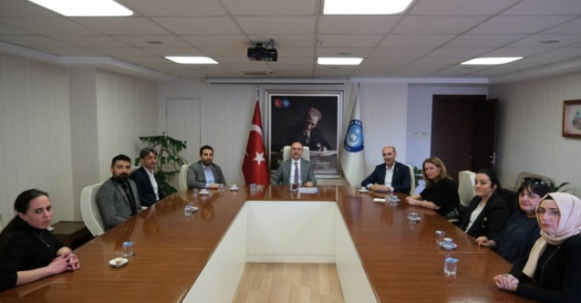 MEB'de görev yapan şefler, Talip Geylan'ı ziyaret etti