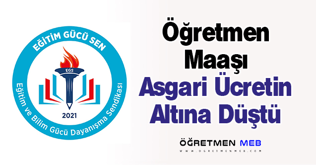 Öğretmen Maaşı Asgari Ücretin Altına Düştü