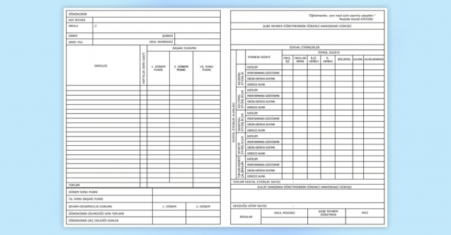 Ortaokul öğrencilerine yeni tasarımlı karneler dağıtılacak