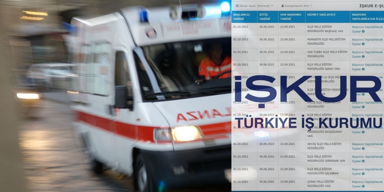 İŞKUR üzerinden ambulans şoförü alımı yapılacak